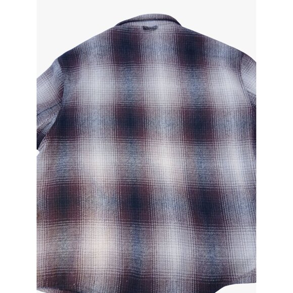 Jachs New York Mens XXL Plaid Button Up Shirt Jacket Brown Tan Shacket Lined - Picture 13 of 16